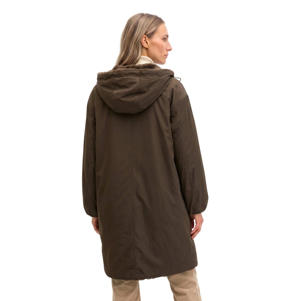 Veste réversible  relaxed en polyester recyclé marron, MARC O'POLO