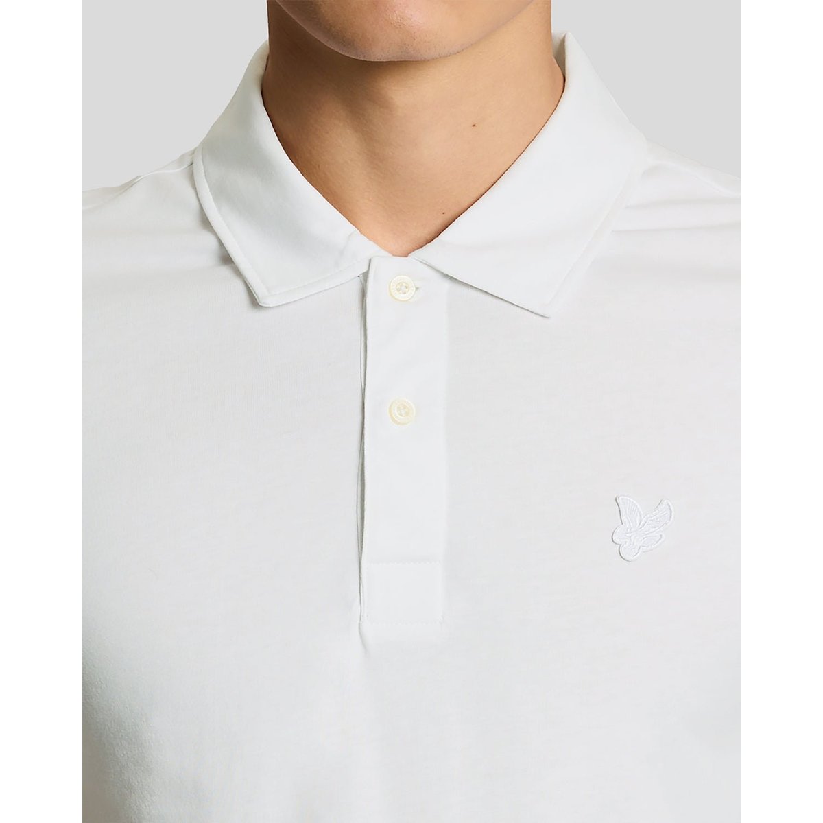 Polo poignets à nervures blanc, LYLE & SCOTT