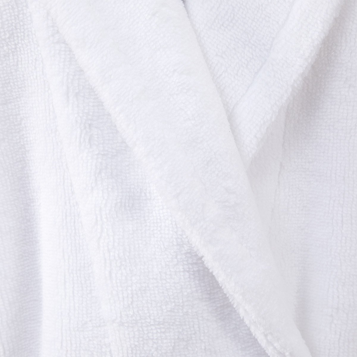 Peignoir long en polaire,DECEMBRE blanc, DESFORGES
