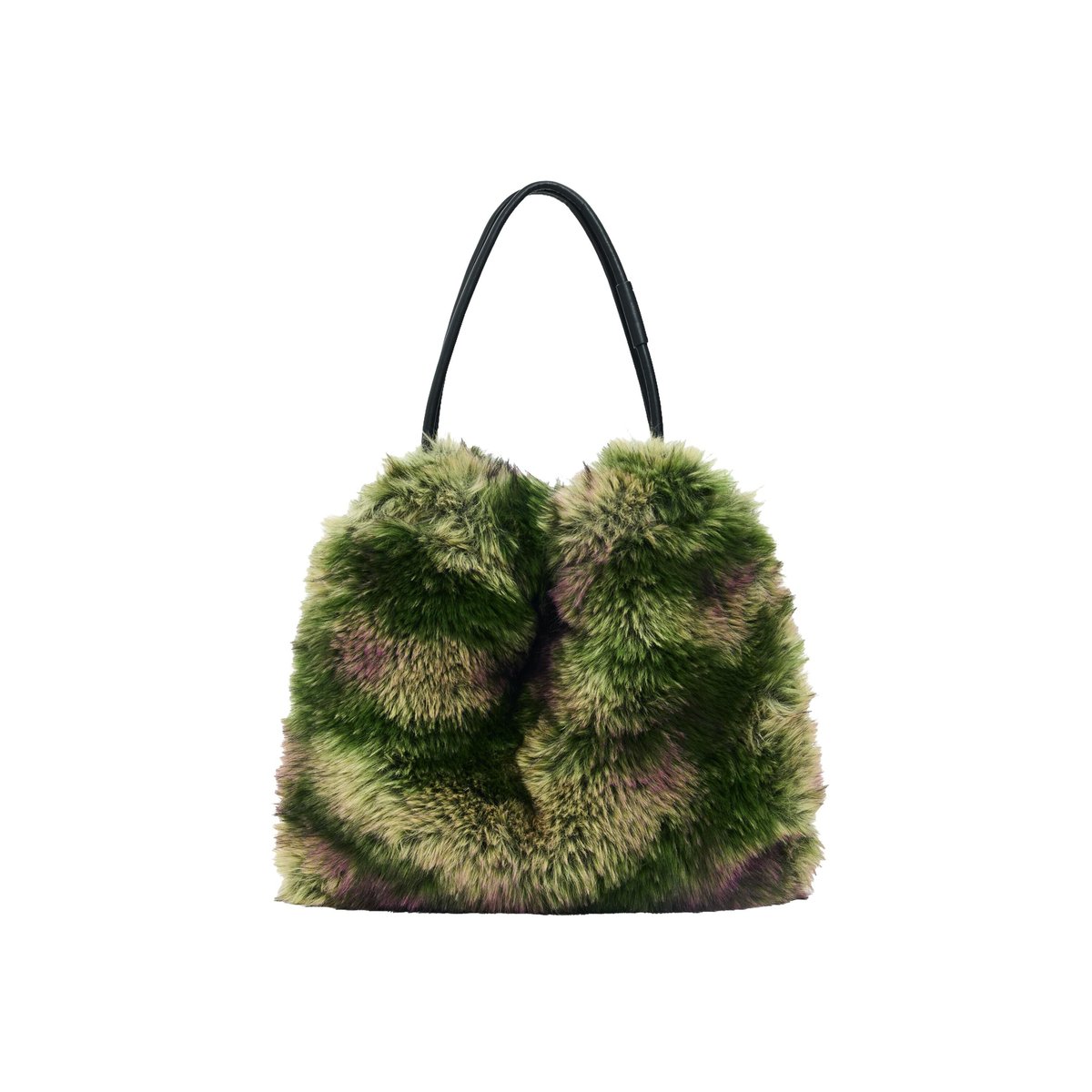 Sac camouflage à poils taille moyenne M. C. Lacroix vert, DESIGUAL
