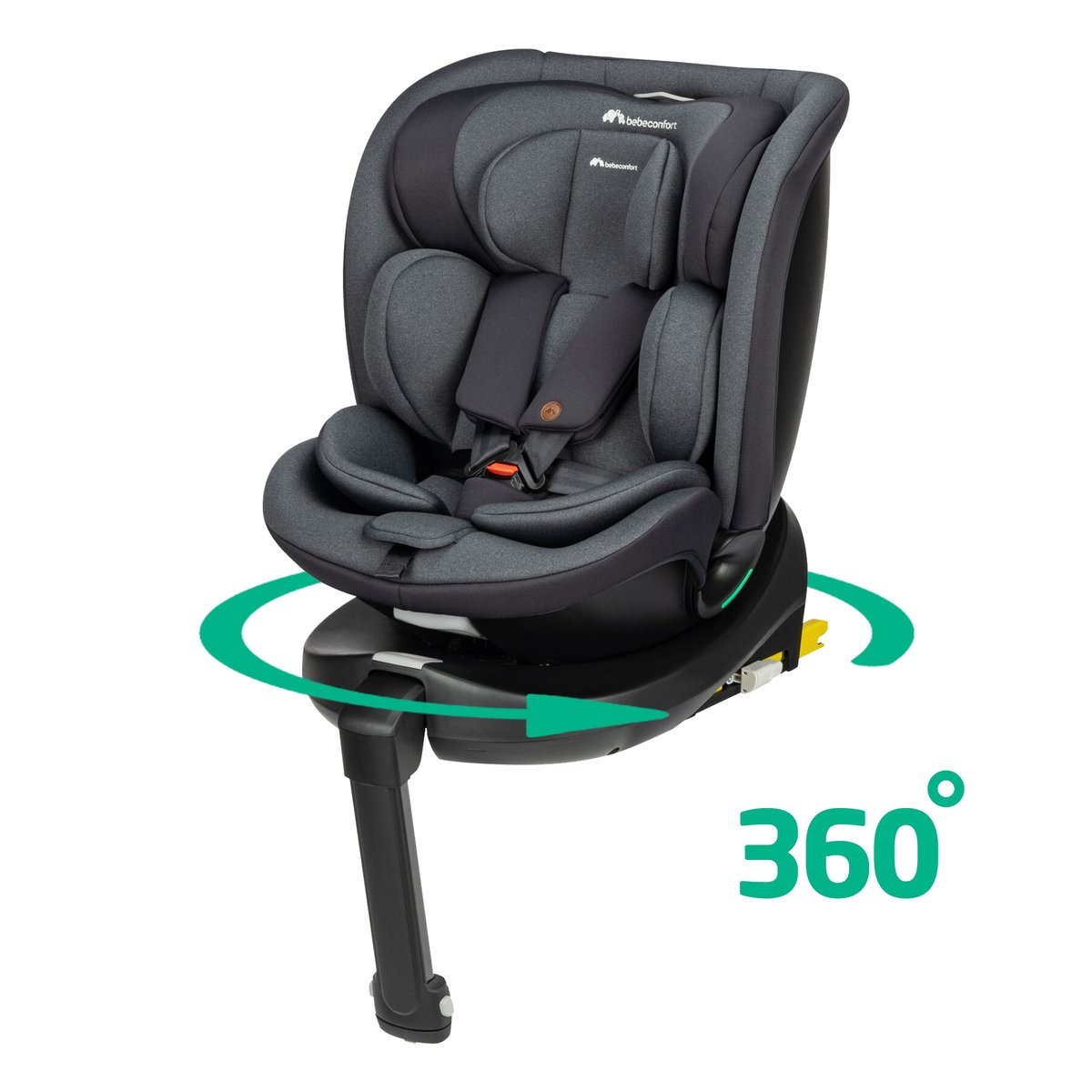 Siège auto évolutif pivotant Evolufix Plus 360 i-Size noir teinté, BEBECONFORT