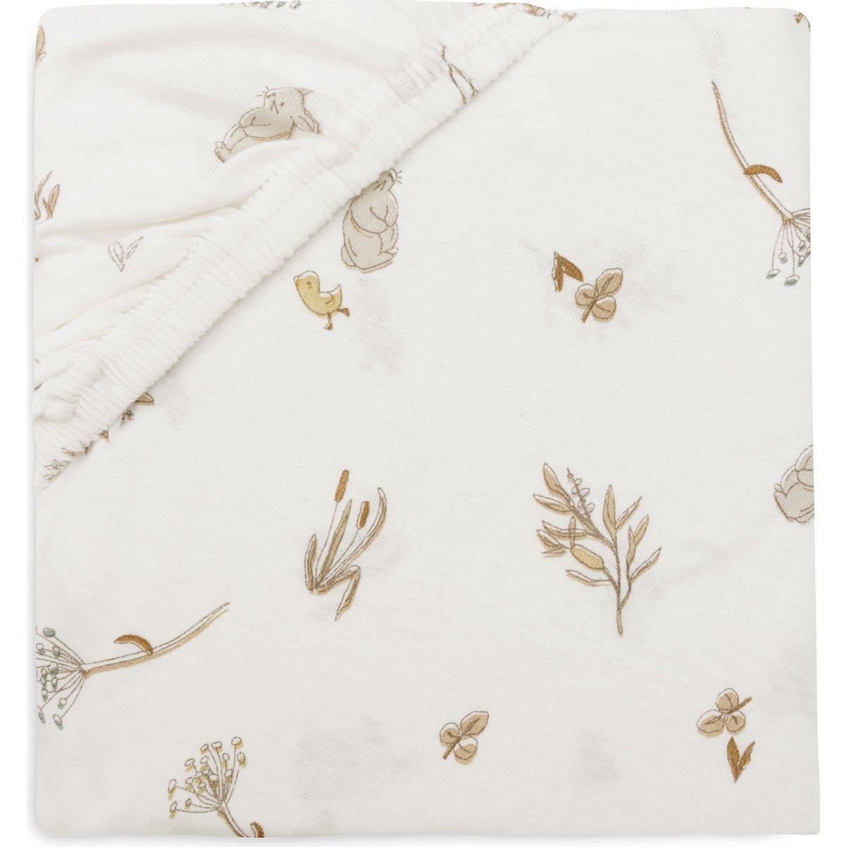 Drap housse en jersey ecru, jaune, gris, JOLLEIN