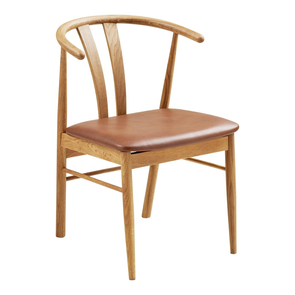 Chaise design en chêne (lot de 2) BERLIN brun, PIER IMPORT