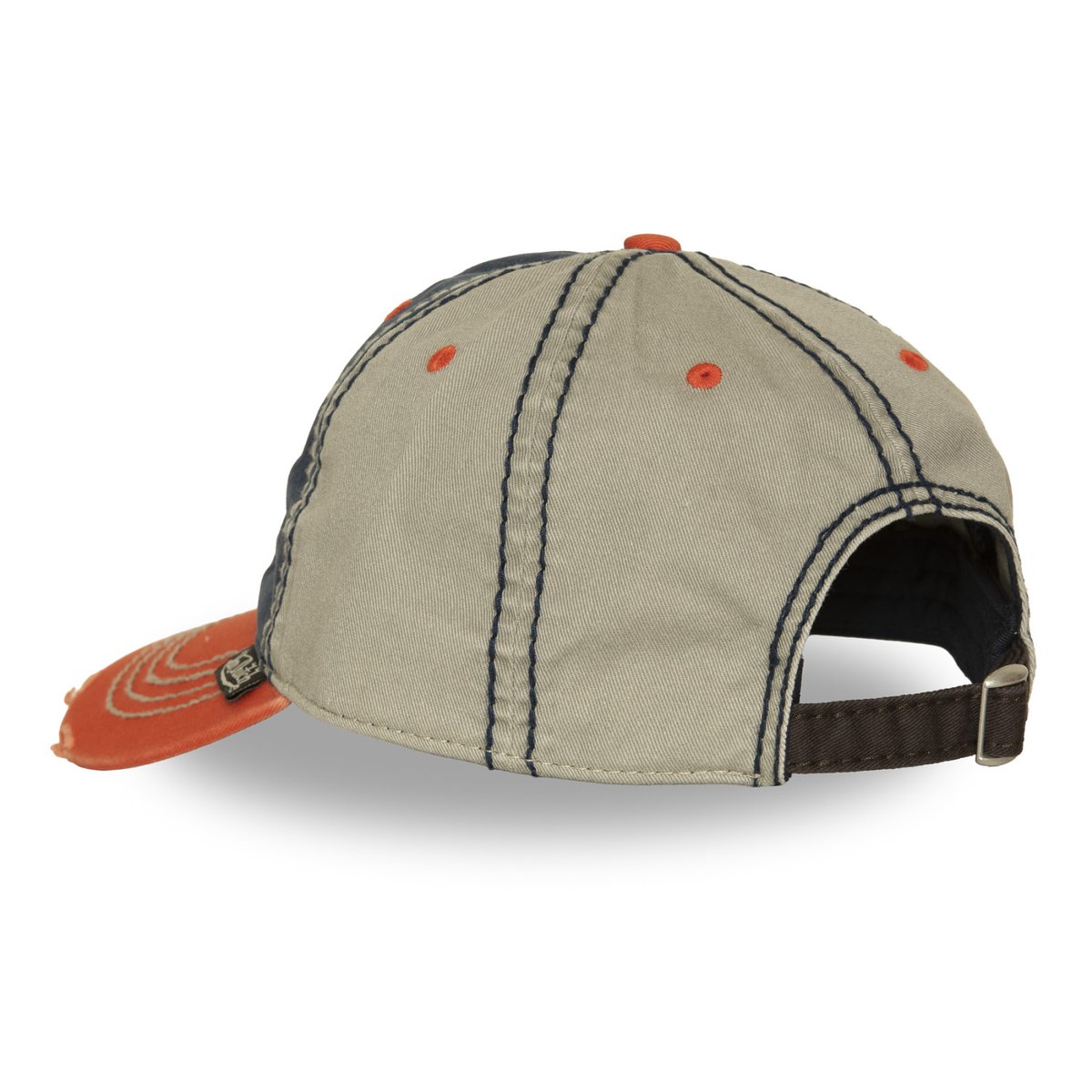 Casquette baseball RETRO orange/bleu foncé/gris clair, VON DUTCH