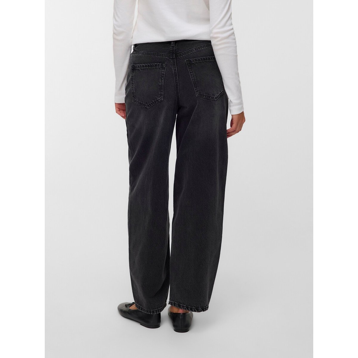 Barrel Jeans black, VERO MODA
