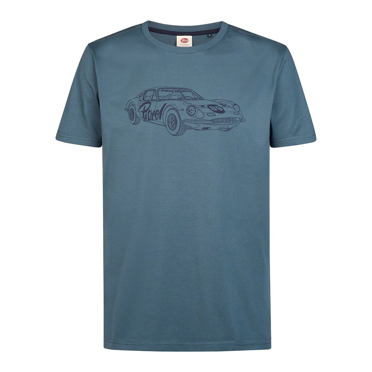 Porsche Short Sleeve Crew Neck T-Shirt storm blue, PETROL INDUSTRIES