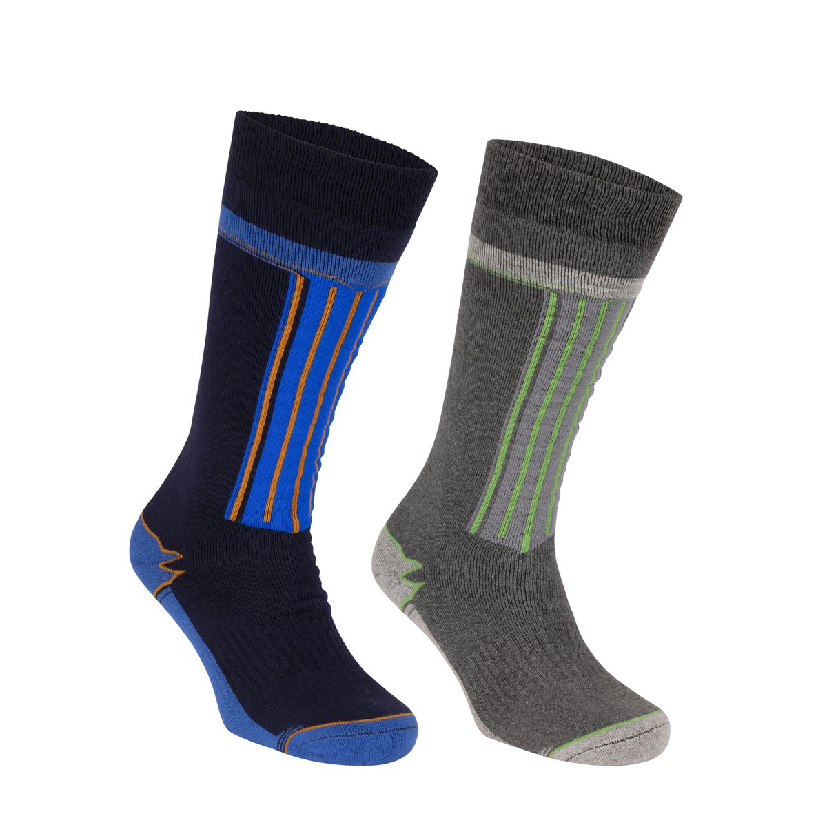 Chaussettes de ski WINSKI bleu marine / gris foncé, TRESPASS