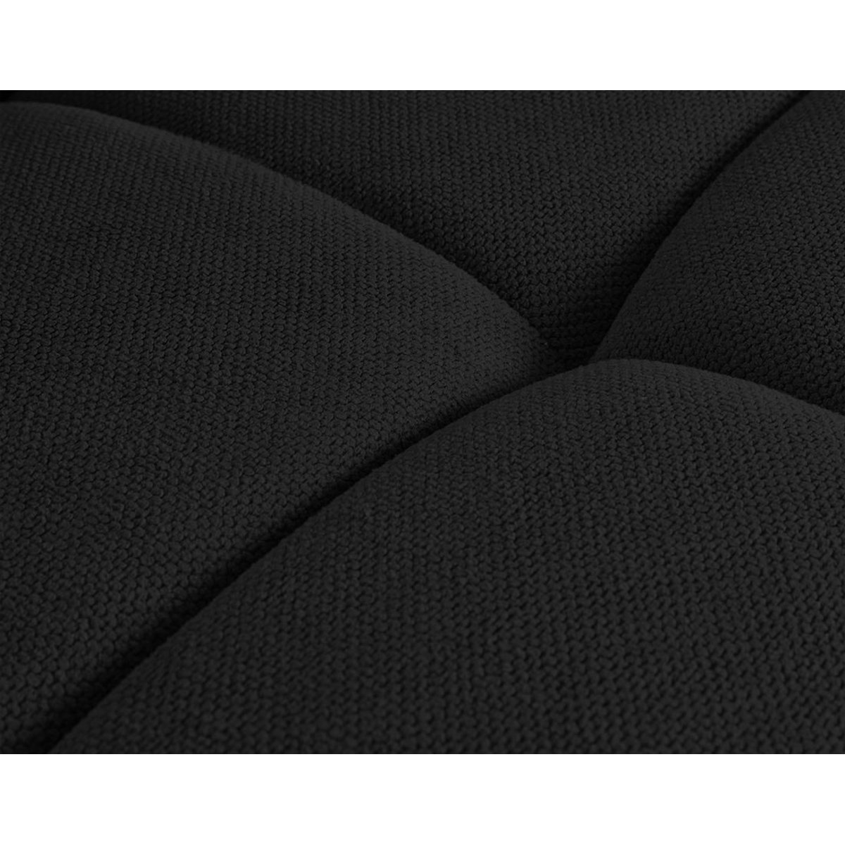 Ray - Ensemble de canapés droits 2+3 places tissu texturé noir, BEST MOBILIER