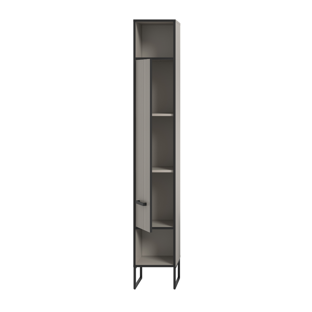 Colonne de salle de bain 1 porte AURA beige, CALICOSY