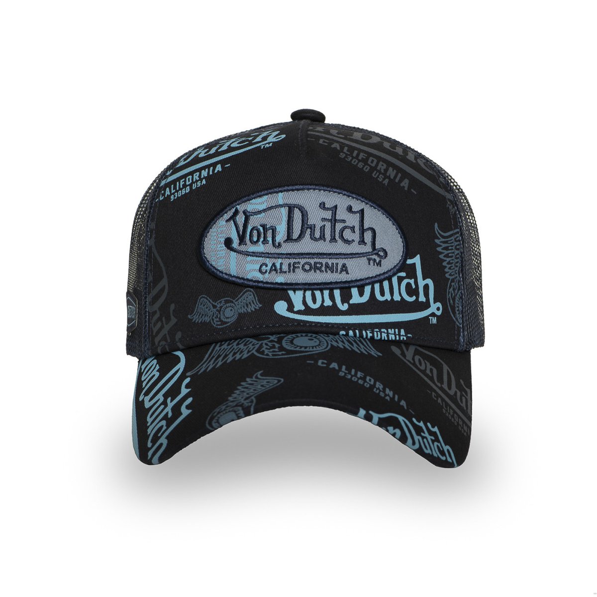 Casquette Trucker Cafe noir/bleu/gris, VON DUTCH