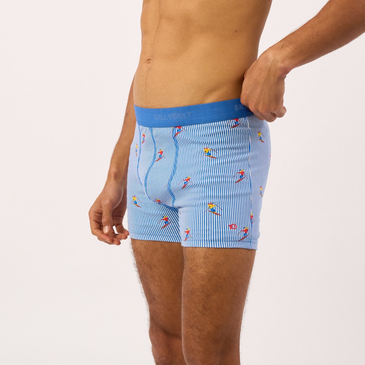 Boxer en coton biologique FANTAISIE bleu, BILLYBELT