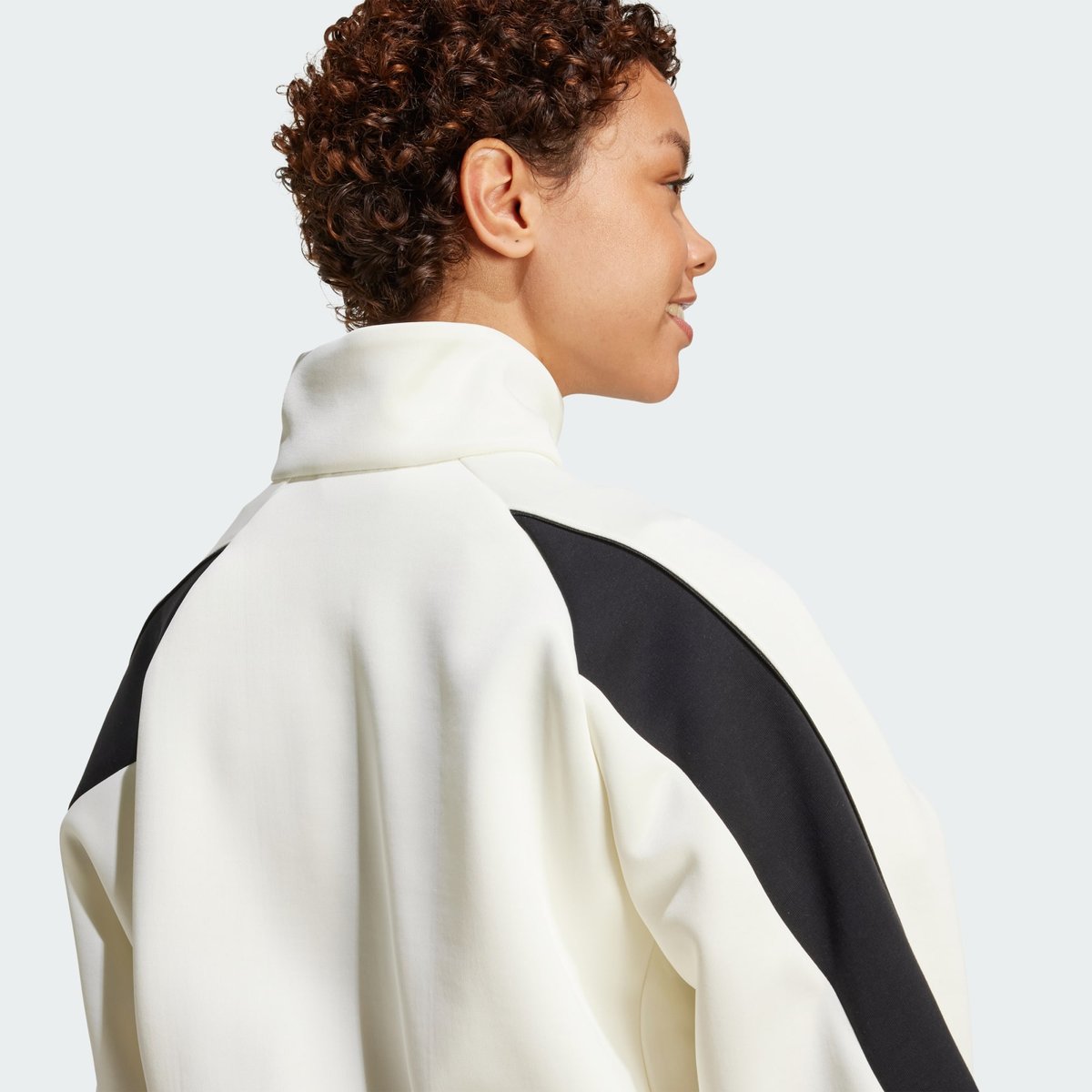 Veste zippée STADIUM off white / black, ADIDAS SPORTSWEAR
