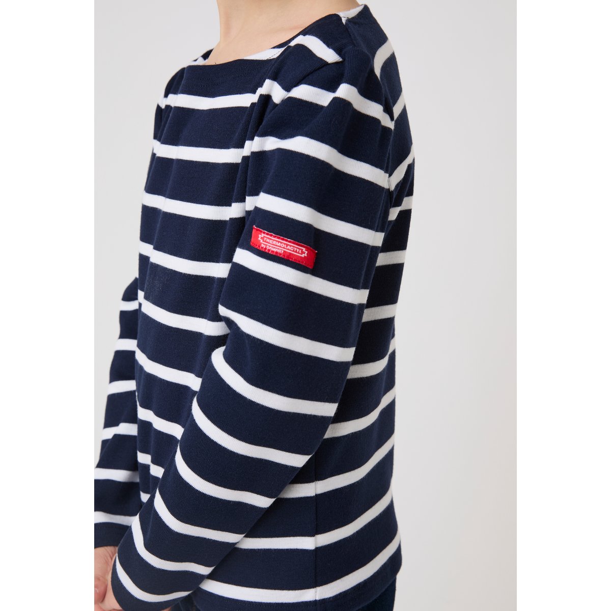 Marinière Thermolactyl enfant bleu marine rayé, DAMART