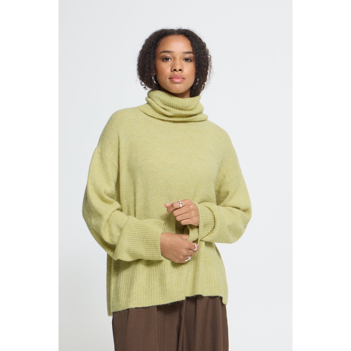 Á manches longues vert leek green, ICHI