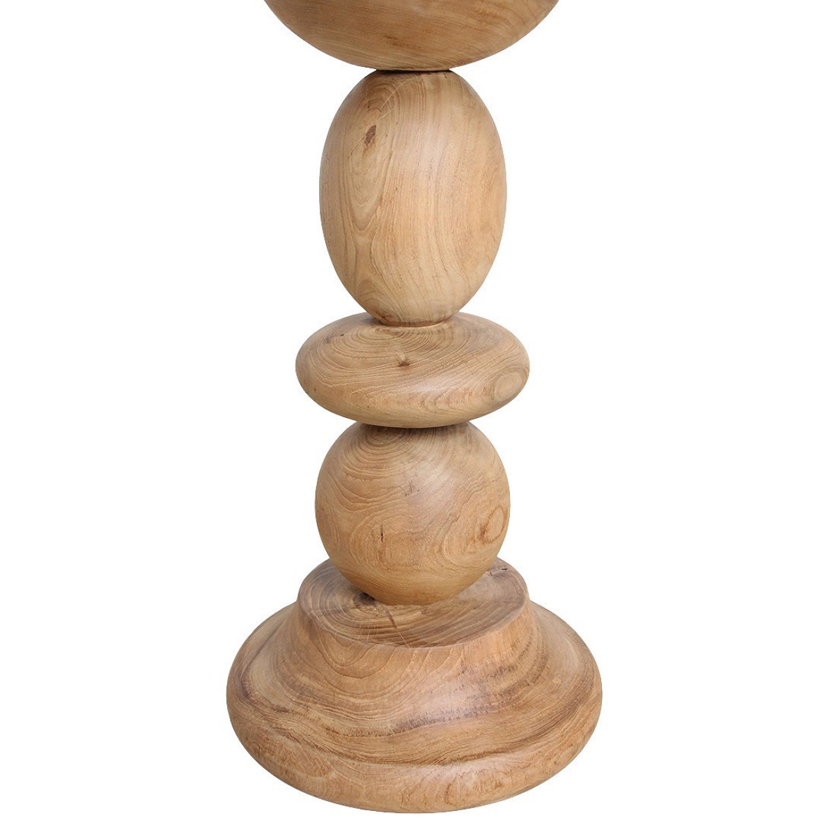 Table de repas ronde en teck massif - TIKA bois clair, MATHI DESIGN