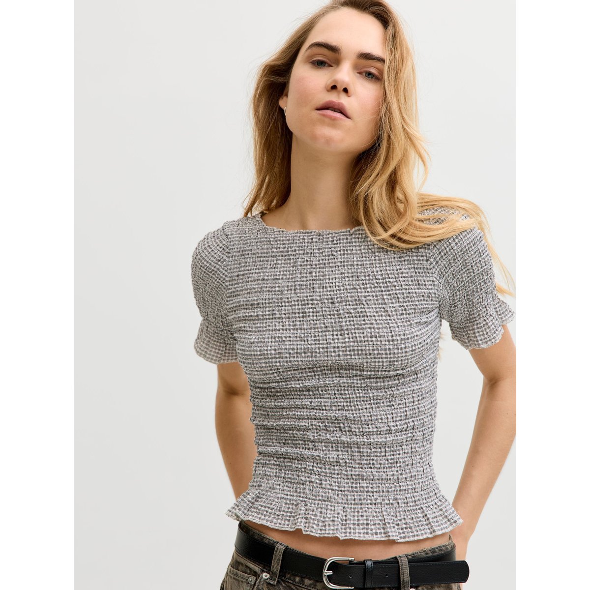 Top Smocké bright white, JJXX