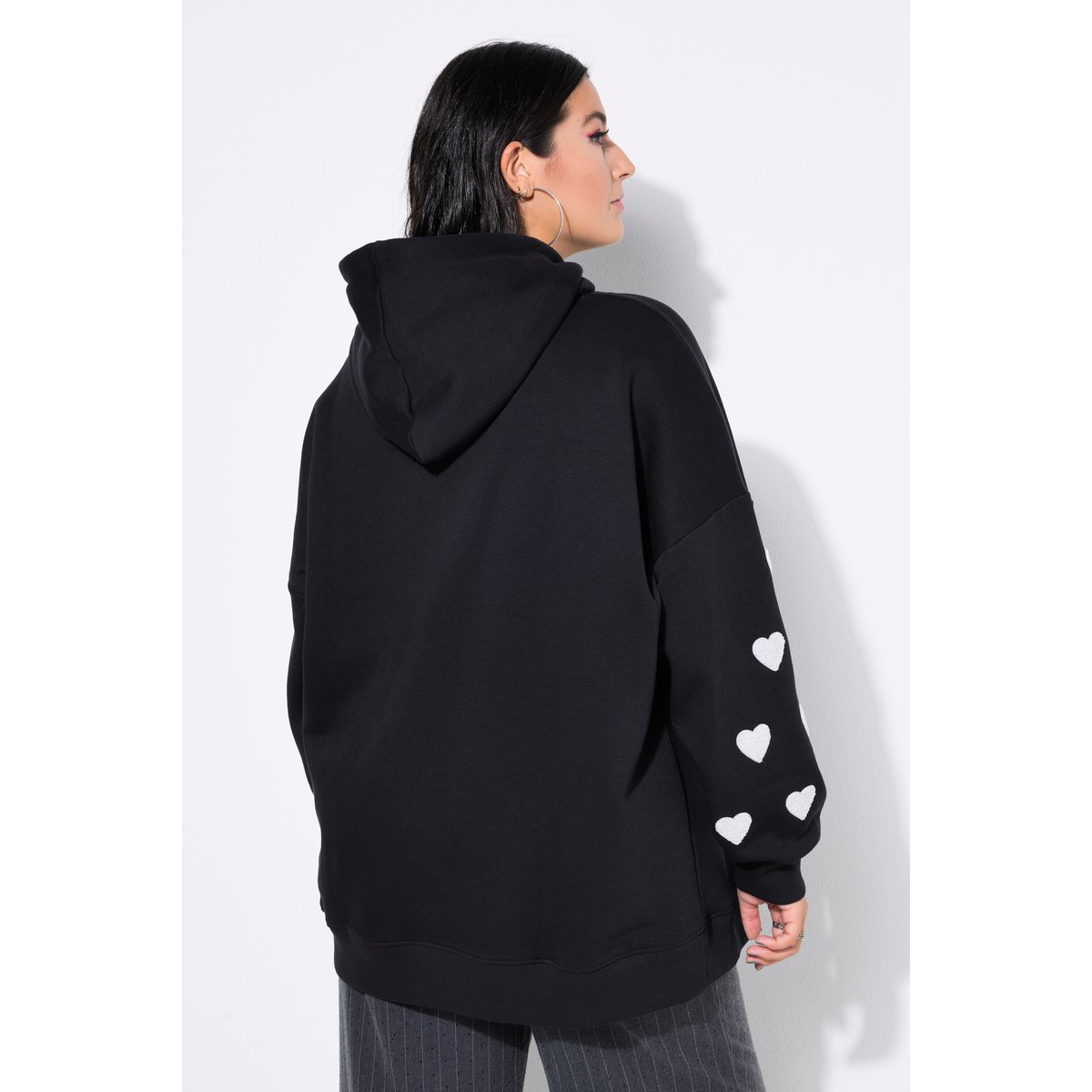 Sweat-shirt à capuche ultra-oversize noir, STUDIO UNTOLD