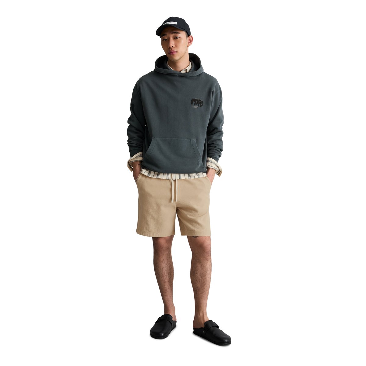 Hoodie relaxed en coton recyclé bleu foncé, MARC O’POLO DENIM