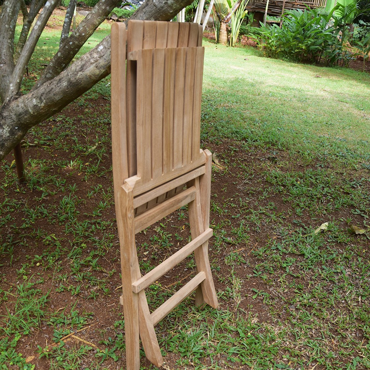 Salon de jardin en teck massif Sirocco, 6 places naturel, TECK ATTITUDE