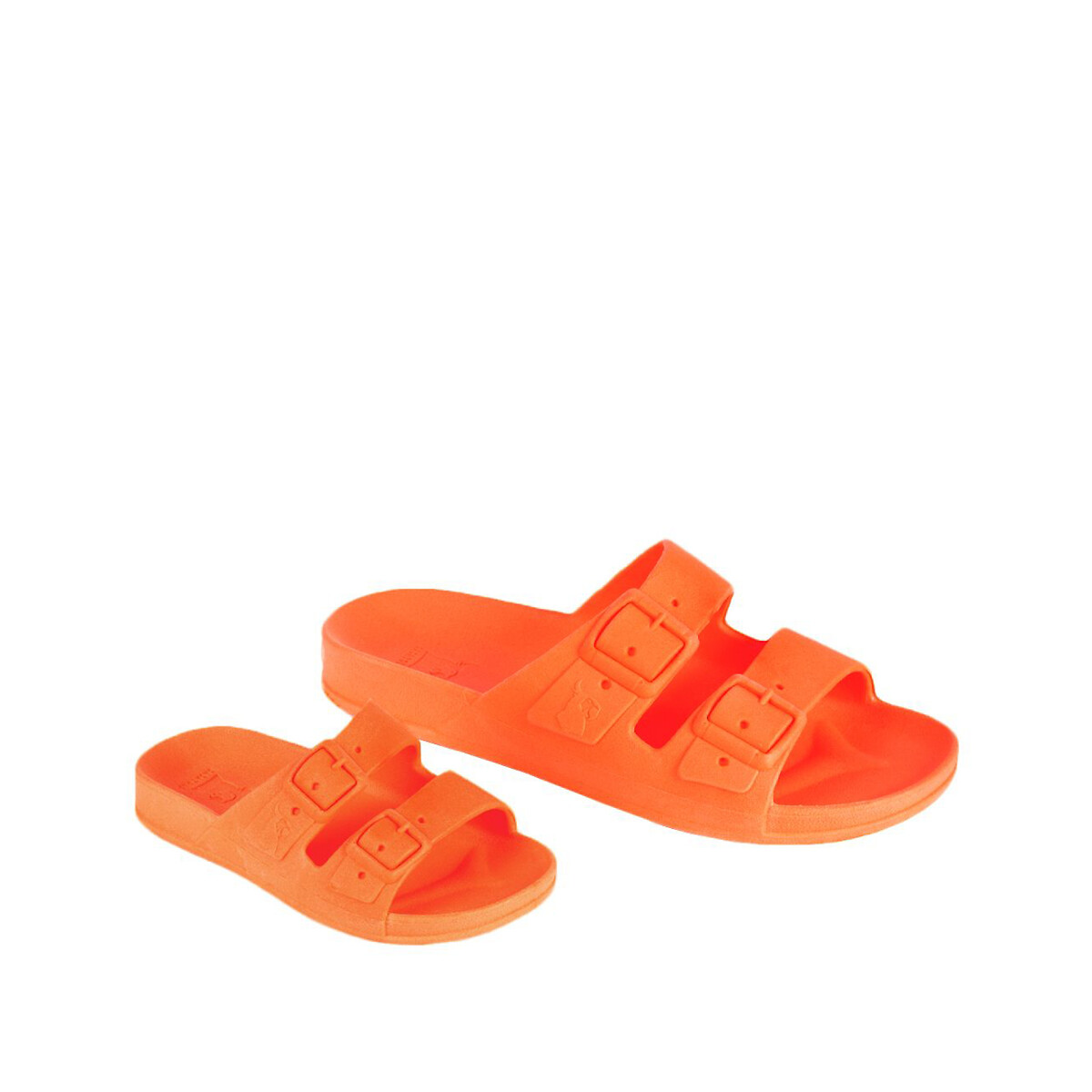Sabot doppie fibbie Bahia arancione fluo, CACATOES