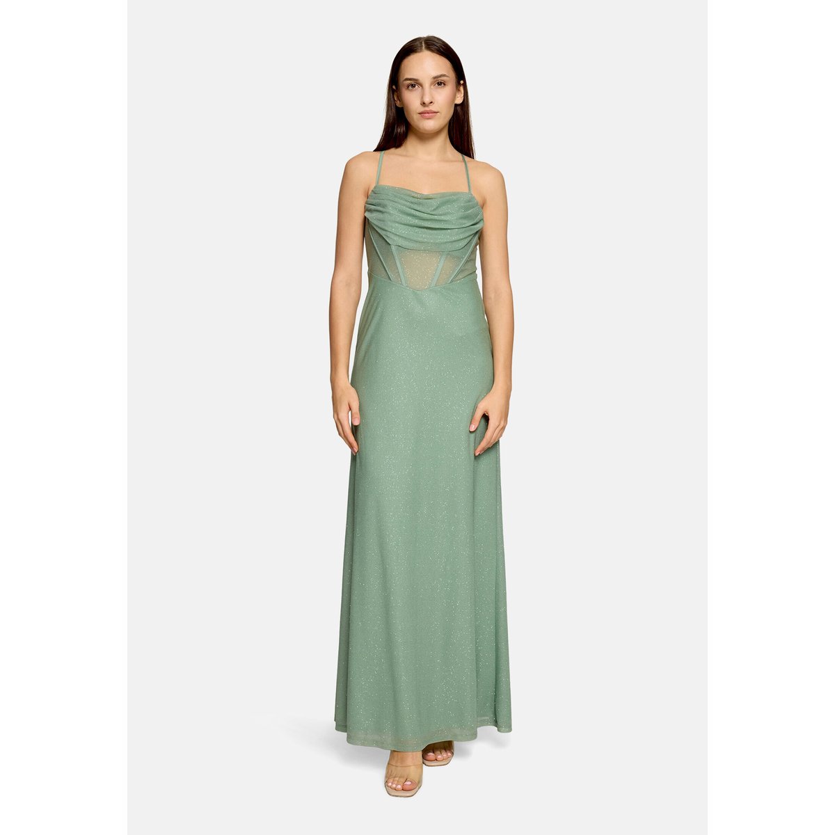 Robe de soirée au look scintillant green/green, VERA MONT