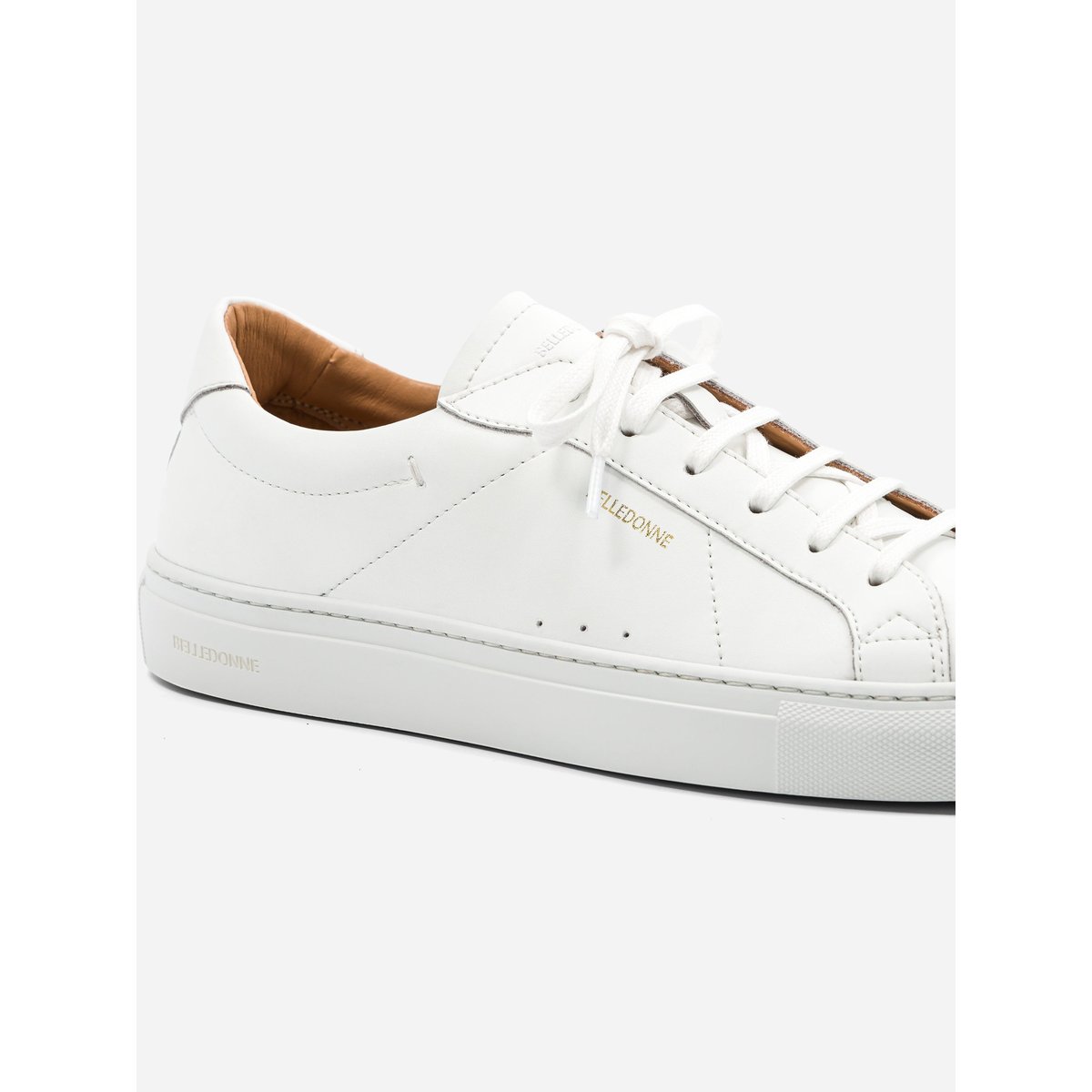 Basket cuir B1 blanc, BELLEDONNE