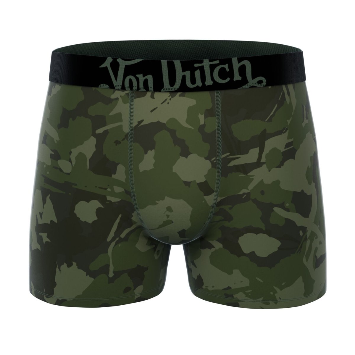 Lot De 6 Boxers Coton beige/marron/gris clair/kaki/noir, VON DUTCH