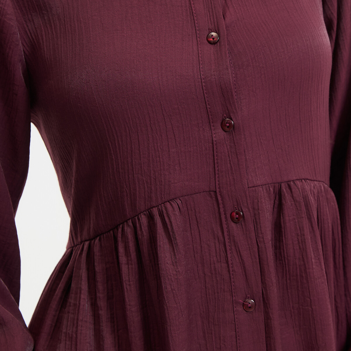 Robe longue, manches longues Signature SUZIE rouge bordeaux, LA REDOUTE COLLECTIONS