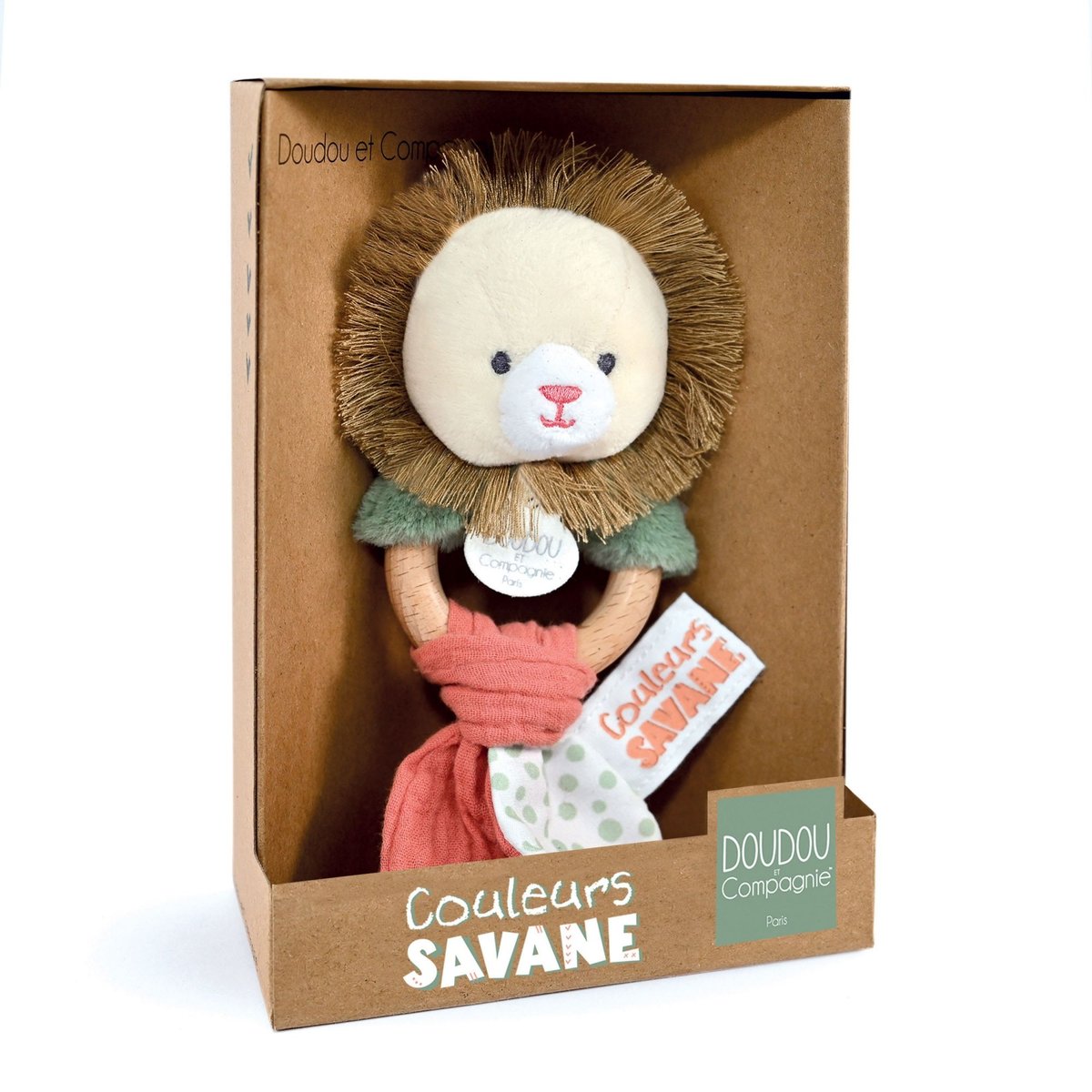 Hochet Couleurs marron, DOUDOU ET COMPAGNIE