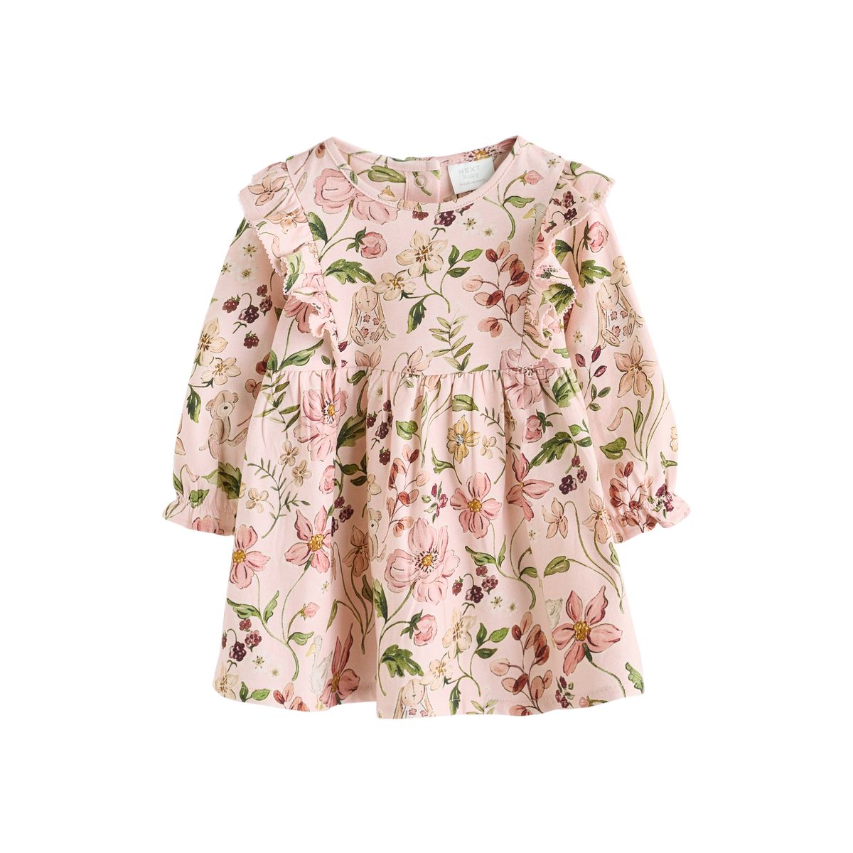 Robe en jersey bébé, lot de 2 motif floral rose/crémeux crème, NEXT