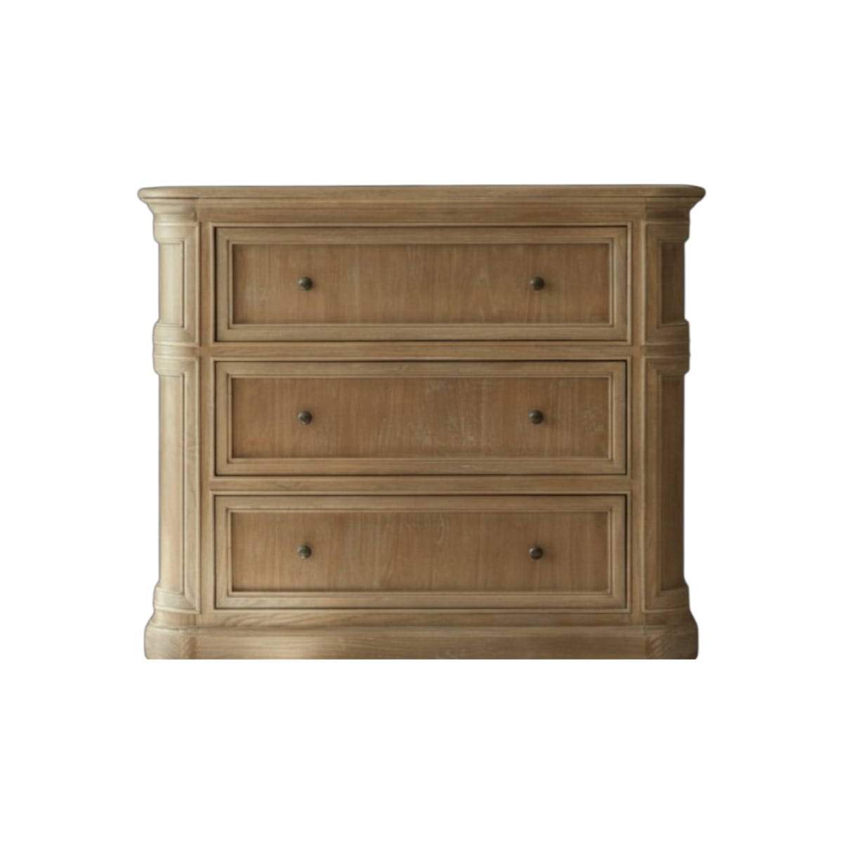Commode en Chêne massif, LOUISE gris, TIKAMOON