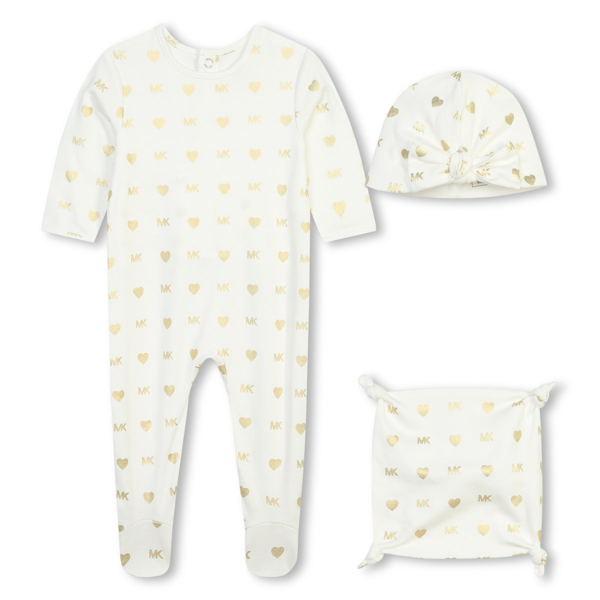 Pyjama, bonnet et doudou offwhite, MICHAEL KORS