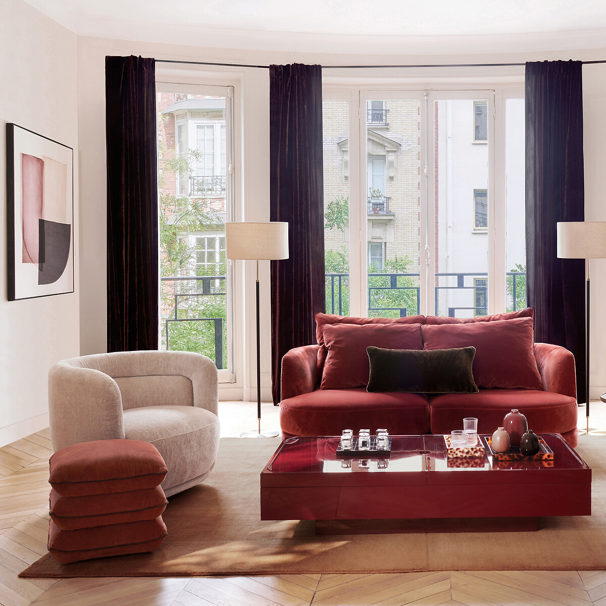 Rajah Hand-Knotted Wool & Cashmere Rug pecan, AM.PM