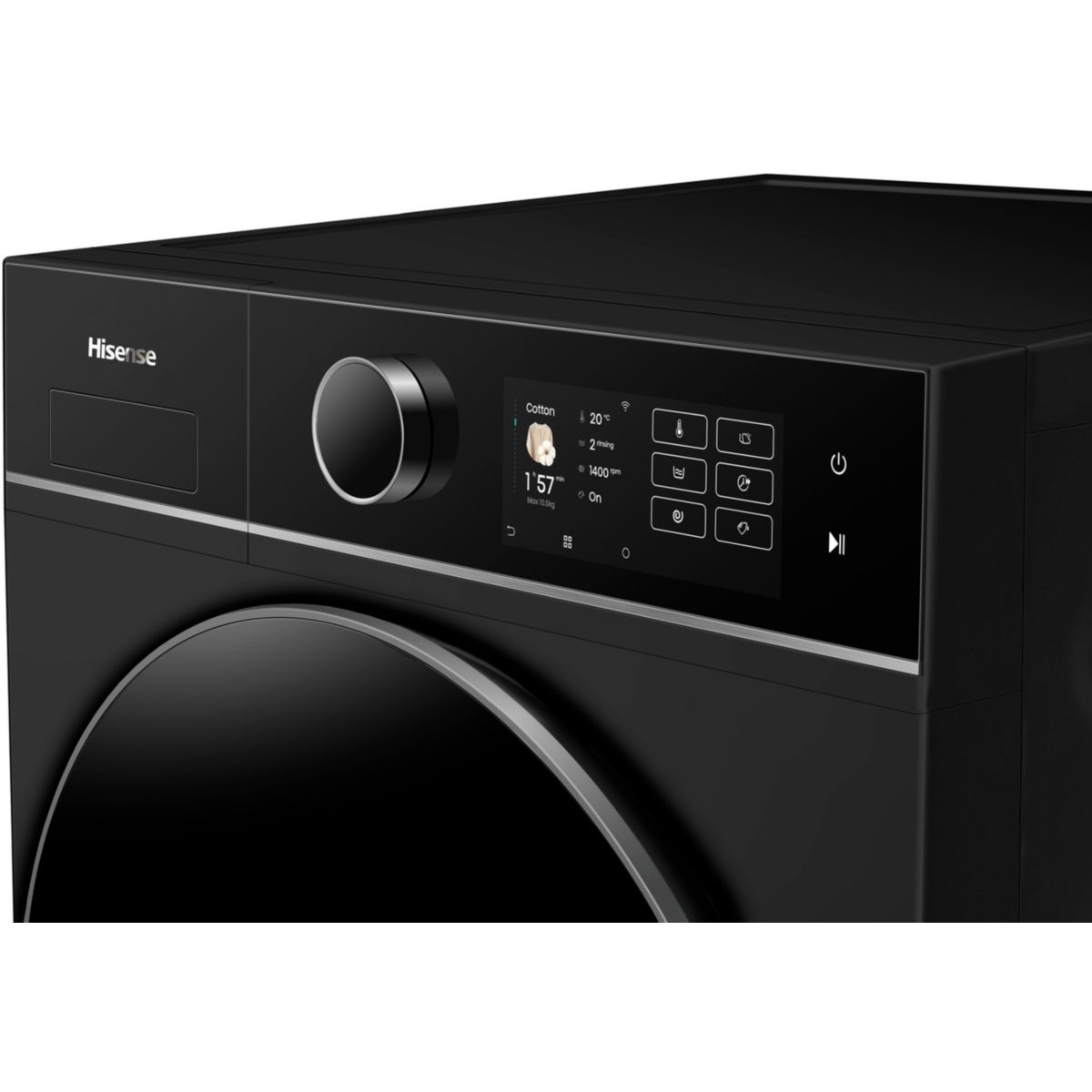 Lave linge hublot WF5i1045BBQ couleur unique, HISENSE