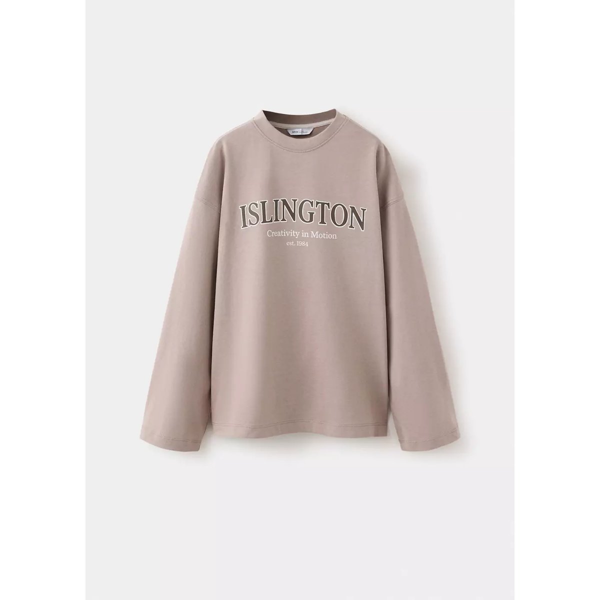 T-shirt en coton imprimé marron moyen, MANGO KIDS