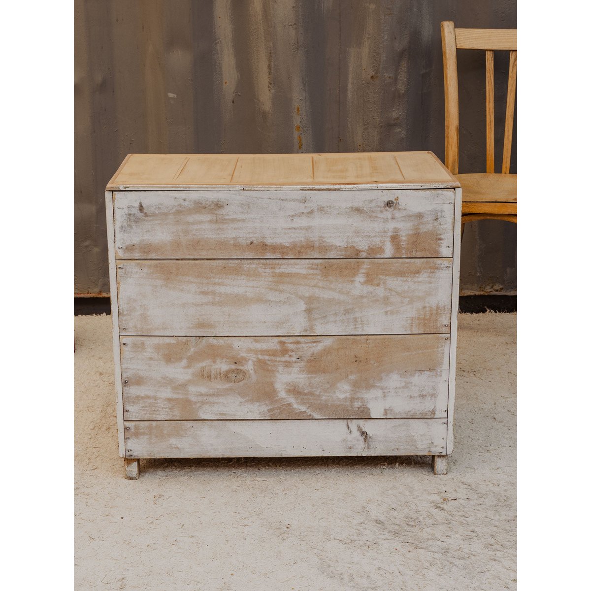 Meuble d'appoint en bois blanc Gilbert N°1778 - Bon état blanc, DEBONGOUT
