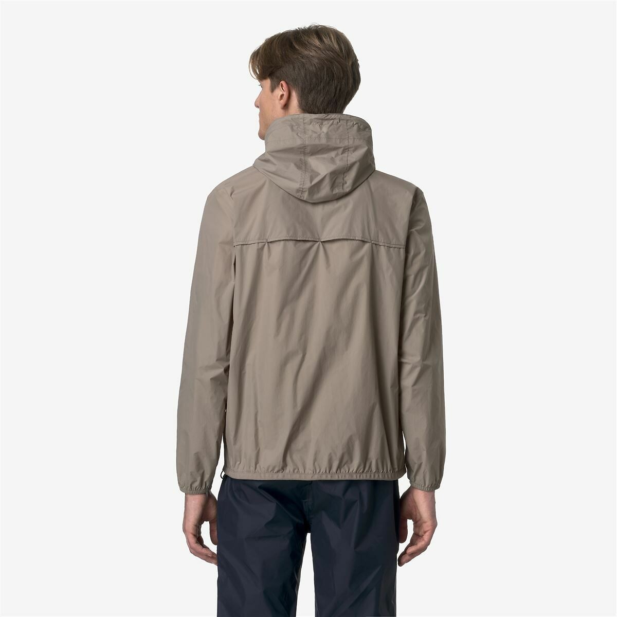 Coupe-vent à capuche unisexe LE VRAI CLAUDE 4.0 beige taupe, K-WAY