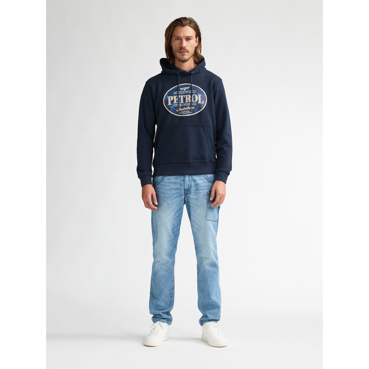 Sweat à capuche viaje bleu navy blue, PETROL INDUSTRIES
