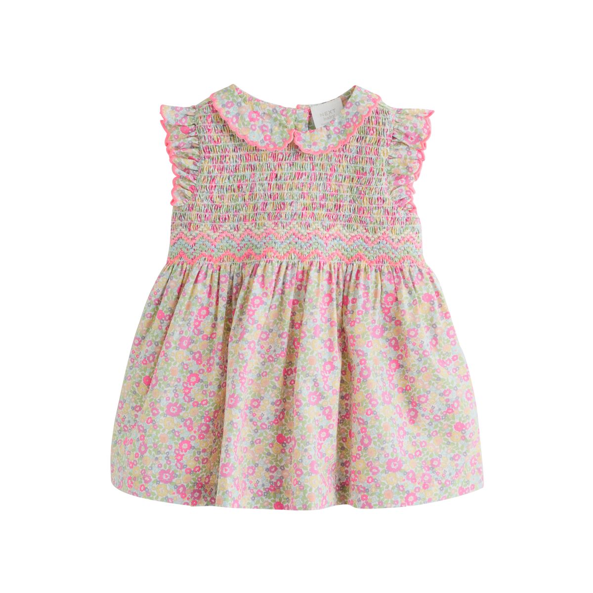 Robe tissée et culotte bébé, 2 pièces rose motif fleurs, NEXT