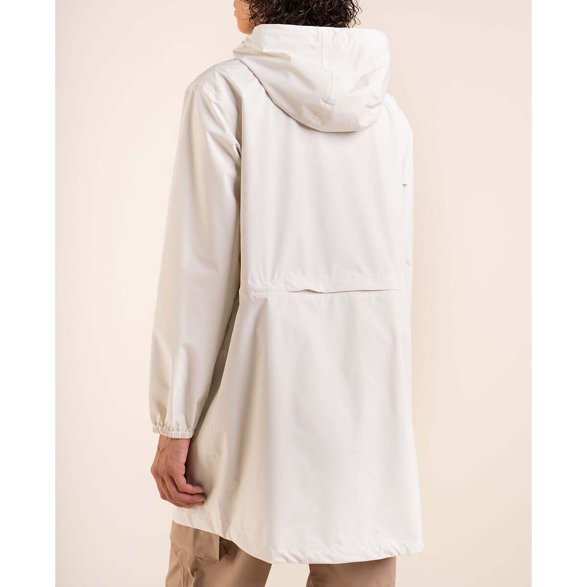Coupe-vent zippé mi-long AMELOT ecru, FLOTTE
