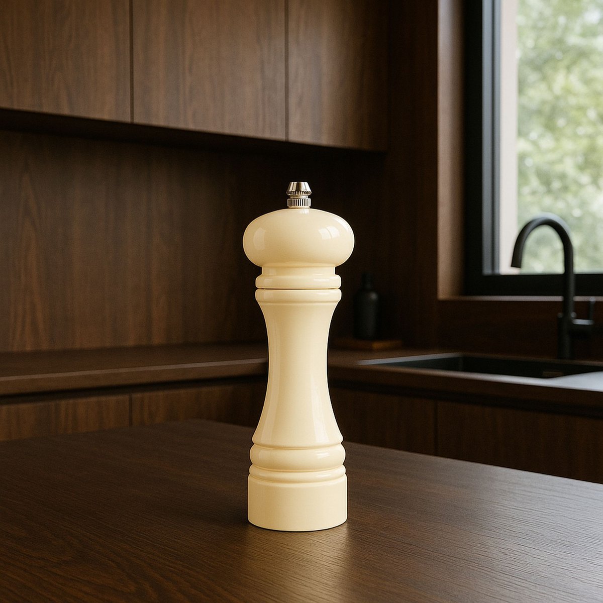 Moulin sel ou poivre 18,5cm crème, MENASTYL