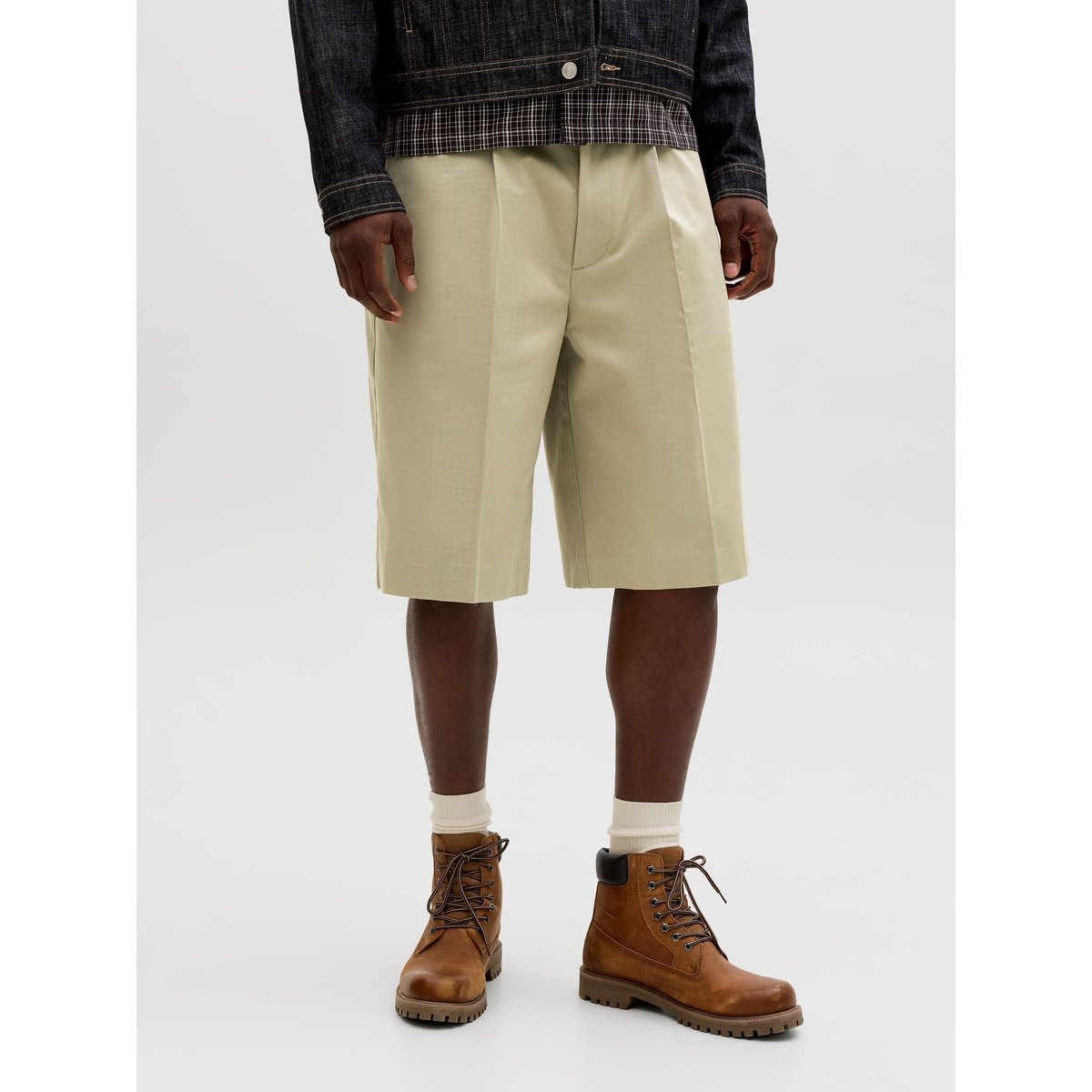 Short Chino jaune - lemon pepper 1, JACK & JONES