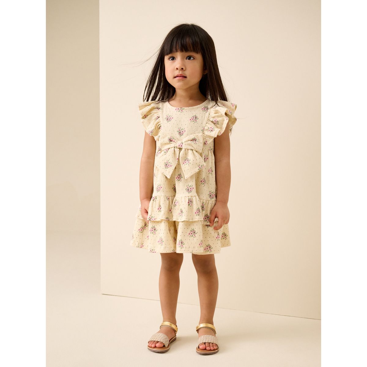 Robe d'été sans manches avec nœud écru, NEXT