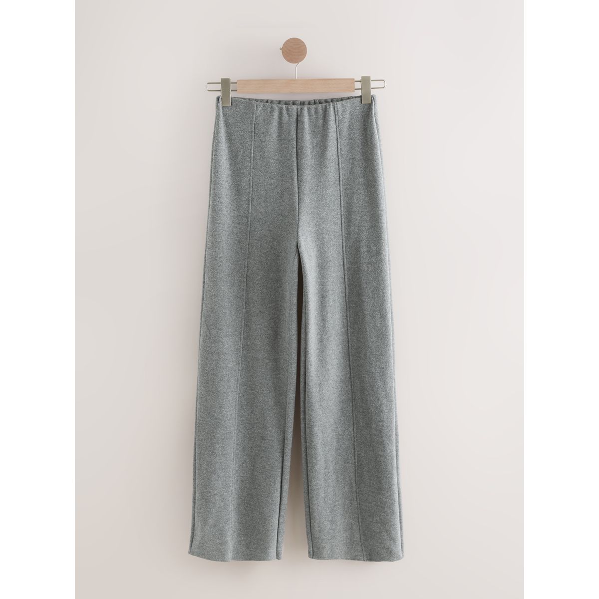 Pantalon ample en maille côtelée douce gris anthracite, NEXT