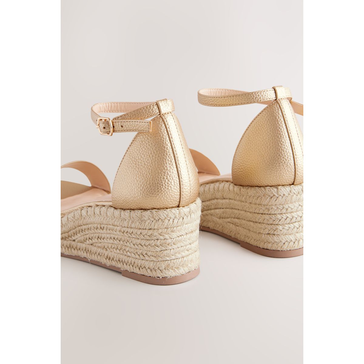 Espadrilles compensées doré, NEXT
