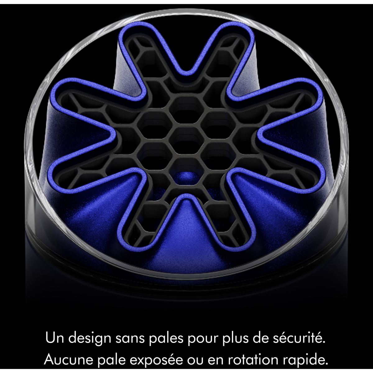 Ventilateur portable HushJet Mini Cool Bleu Cobalt couleur unique, DYSON