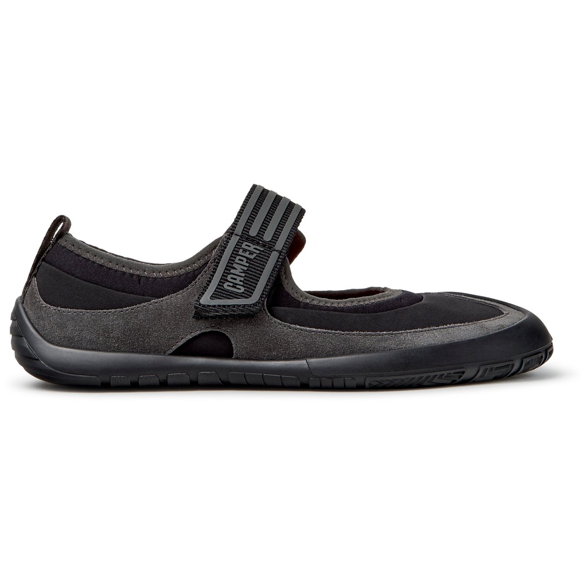 Ballerines Peu Path+ Suede Leather noir gris 001, CAMPER