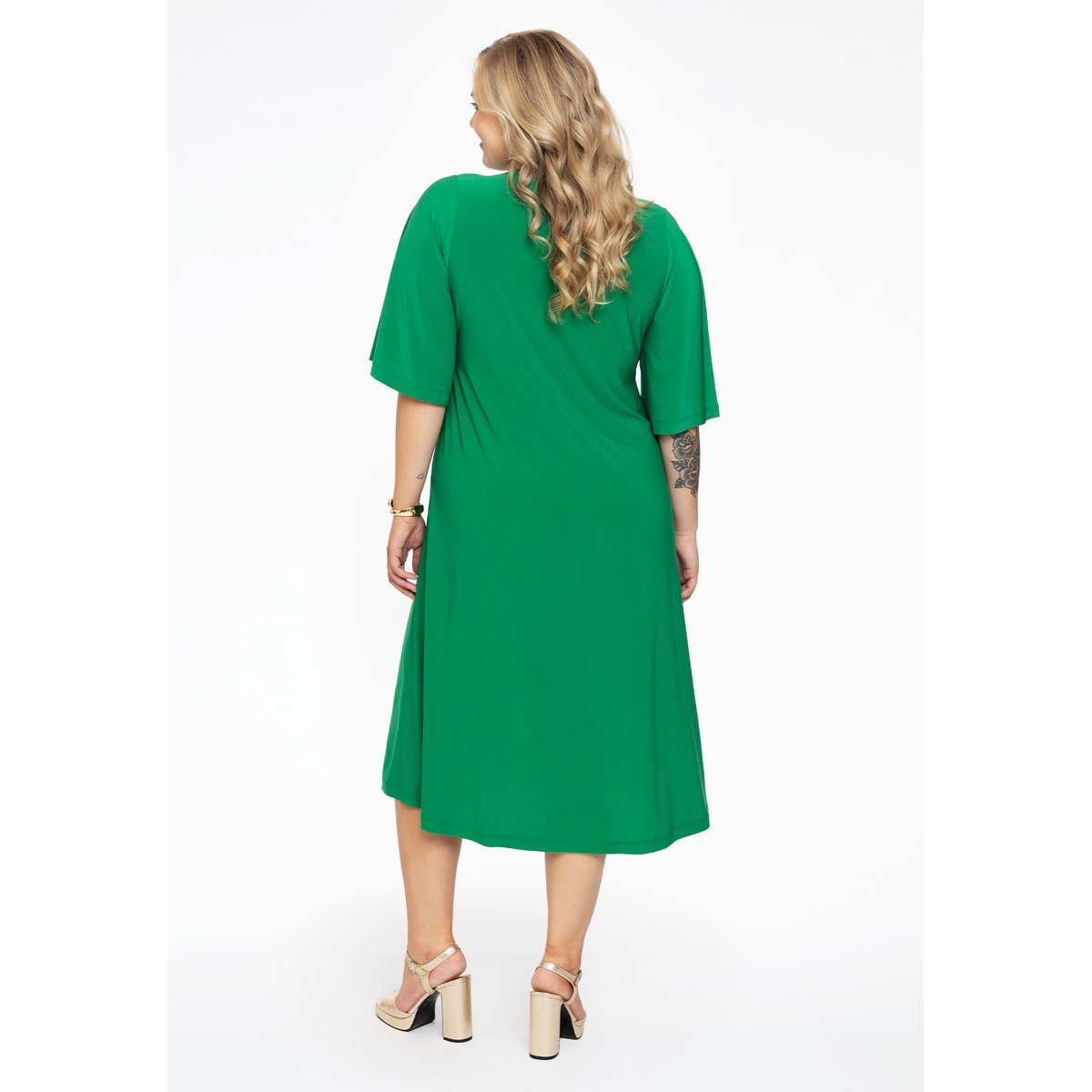 Robe avec découpe / découpes vert, YOEK