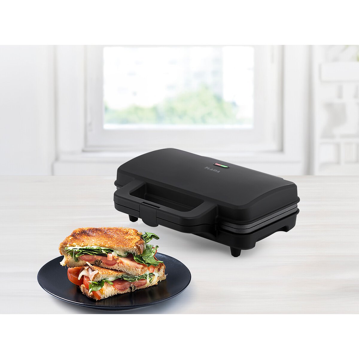 Sanduicheira Preta 900W 4971FL, FLAMA preto , FLAMA