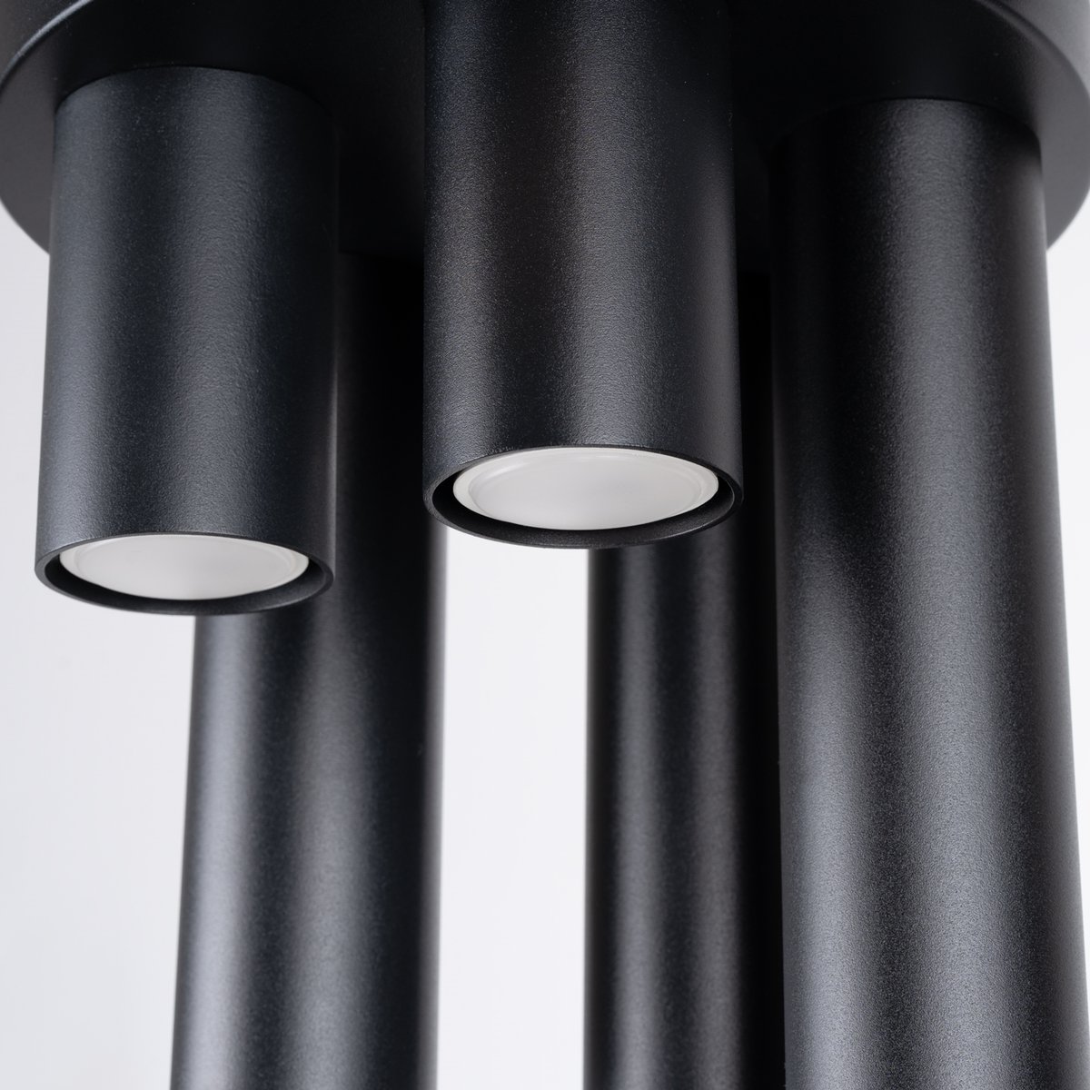 Plafonnier Acier Noir GU10 5 Lagos noir, EDEN